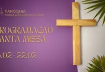 Programação da Santa Missa | 16 a 22 de fevereiro de 2026