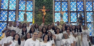 Scito Vias Domini celebra consagração a São José com 57 fiéis na Paróquia Nossa Senhora da Glória