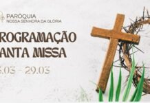 Programação da Santa Missa | 23 a 29 de março de 2026