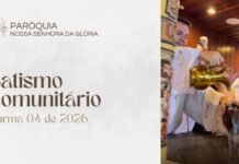 Paróquia da Glória abre inscrições para batismo comunitário (turma 04)