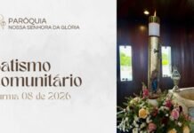 Paróquia da Glória abre inscrições para batismo comunitário (turma 08)